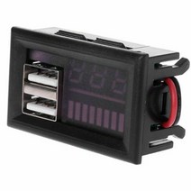 전압계 1pc 배터리 테스터 LED 디지털 디스플레이 Voltmeter 5V 2.4 자동차/전원 공급 장치/인스트루먼트, 한개옵션0