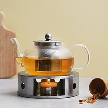 까사무띠 내열유리 티포트 주전자 티팟 티워머, 피렌체 티팟 (550ml)