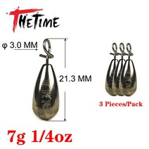 빠른 설정 드롭 모양 텅스텐 싱커 온스 베이스 낚시 지그 프리 리그 무게 루어 액세서리