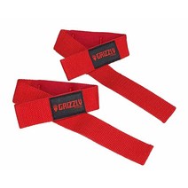 Grizzly Fitness 레드 패딩 리프팅 스트랩