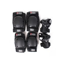 스위스비기뉴 아동용 프로 보호대 3종 풀세트, 블랙