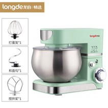 가정용 LONGDE 대용량 빵 밀가루 제빵 반죽기 반죽기계 머랭 거품기 믹싱기 5.5L 1200W, 민트그린