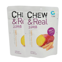 댕Ol몰 청정one 츄앤릴 고구마츄 100프로 간식 대용 리얼고구마 60g, 2개