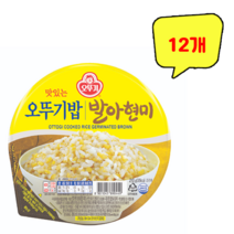오뚜기 햇반 발아현미밥 210g 12개