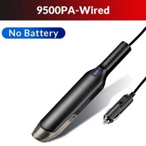 ACCEO 15000PA 자동차 진공 청소기 핸드 헬드 자동 진공 가정 및 자동차 듀얼 사용 미니 USB 충전 홈 데스, 9500PA-유선