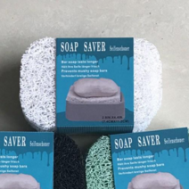 비누 곰팡이방지 물빠짐 스폰지 비누패드 PVC 쿠션 비누 받침대 1p, 화이트