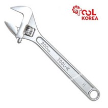 툴코리아 몽키스패너 (15인치) 몽키렌치 1개 (전장 385mm/ 최대벌림 44~47mm)