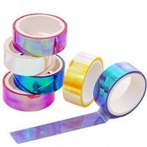 [이서지니][DM] 반짝반짝 홀로그램 롤 테이프 3P 다이어리 꾸미기, 퍼플3P