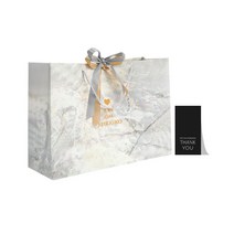 27리빙 선물 쇼핑백 10p+감사 스티커 10p, 특대, 03 대리석 투톤리본