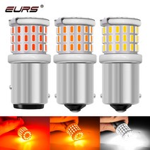 EURS 1pcs 1156 BA15S P21W LED Bau15s 1157 BAY15D P215W LED 라이트 자동차 방향 지시등 자동 램프 12V 24V 전구 화이트 레드, Red+1156 bau15s