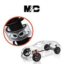 기아 2009 로체 우레탄 완충기 [엠앤씨] / 서스펜션보호 안전한코너링 충격완화 충격흡수 충격보호 충격감소 쇽업쇼버, 전륜+후륜