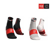 컴프레스포트 트레이닝 삭스 2팩, 화이트 T1