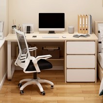 데스커서랍장 새학기책상세트 슬림서랍장 데스크세트, 100cm 기모 블랙