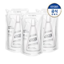 스카트 순하고 깨끗한 섬유탈취제 리필 330ml_무향X3개, 330ml, 3개, 무향