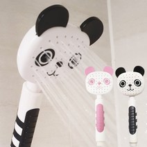 ST 키즈샤워기 어린이샤워기 핑크 블랙 미미 도도 캐릭터샤워기헤드, 블랙도도샤워기