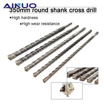 콘크리트드릴 350mm 전기 해머 드릴 비트 1012141618202225 텅스텐 강철 합금 sds 플러스 벽돌 콘크리트 바위 돌, 25x350mm