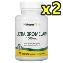 네이처스플러스 브로멜라인 1500mg 60정 2개