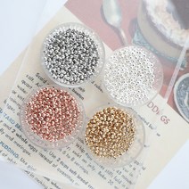 신주볼 2mm 비즈공예 반지 팔찌 목걸이 악세사리 만들기 중간볼 무변색 diy 재료, 2.5mm_3.골드