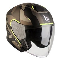 [MT 헬멧] 오픈페이스 THUNDER 3 SV JET BOW MATT FLUOR YELLOW 썬더 3 선바이저 젯 보우 무광 옐로우, L