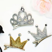 (총3P)티아라 왕관 공주헤어핀 유아머리핀 머리띠 여아선물 은꽃밴드