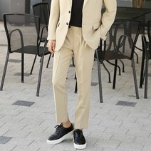 키작은남자 키작은남자 데일리 기본 suit 바지 (베이지)