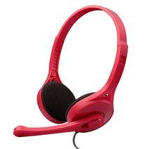 Edifier K550 초경량 컴퓨터 헤드셋 - 레드, Red, Red