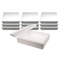 자체브랜드 스티로폼박스 백색 등3호 D3 10개