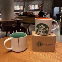 STARBUCKS 스타벅스 아침 우유 커피 머그잔 [2개 사면 1개 증정] (3~7일 도착), 2, 녹색