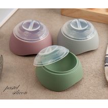 [국산] 열탕소독 가능 전자레인지 실리콘 계란찜 반숙기 3컬러, 그린