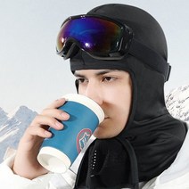 입마개 오픈 바라클라바 스키 골프 등산 자전거 발라크라바, 오픈형 바라클라바 블랙