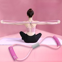 앙칼진여우 필라테스기구 운동기구 고무밴드, 핑크