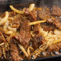 하리니 뼈없는 수제 양념 돼지갈비 숯불 구이 목살 고기 왕 냉동, 1.2kg, 2개