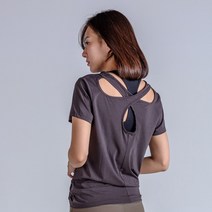 네이비짐 여자 스포츠티셔츠 크로스 백 슬리브 CLOSS BACK SLEEVE 여성 운동복 상의 반팔티셔츠