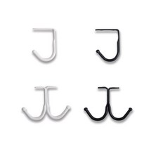 드림철물 J고리 천정용 싱글 더블 화이트 블랙, 3)더블/화이트