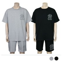 모던브릭 NY프린팅 면 반팔 트레이닝 세트