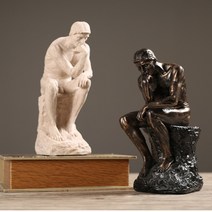조각상 인테리어 소품 로뎅 생각하는 사람 장식인형, 대리석