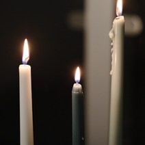 막대양초 오브제 무드등 디피 생일 기념일 인테리어 캔들, 그라데이션 오렌지