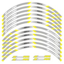 BMW S1000RR에 대 한 고급 12 PCS 맞는 오토바이 휠 스티커 스트라이프 반사 림, 6