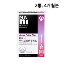 활성형 엽산 엽산제 비타민d 비타민b6 b12 일동제약 마이니 활성엽산 임산부 영양제 임신 초기 수유부 임신준비 부부 남자 인신부 추천, 60정(2개월분), 2ea