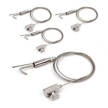 와이어액자걸이 4개씩묶음 레일액자걸이 액자걸이 천정액자걸이 벽면액자걸이 그림액자걸이, 7.벽면레일용 액자걸이 실버(4개)