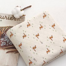 원단마트 organic 대폭 오가닉 퀼팅 다이마루 사막여우- 의류 속싸개 배냇저고리 턱받이 손발싸개 마스크안감 침구류 스카프