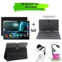 10.1 인치 태블릿 PC 3G/4g 전화 4GB/64GB Octa 코어 WiFi 블루투스 4.0 듀얼 SIM 카메라 Google + 키보드, 번들 4, Gold