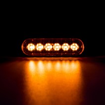 자동차 판금 공구 10pcs 6 LED 12V 24V 외부 측면 마커 경고 빛 통관 안개 램프 차례 신호 자동차 트럭 트, 02 Amber
