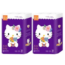 헬로 키티 3겹 롤화장지, 30롤, 2팩