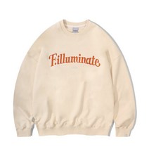 필루미네이트 FILLUMINATE 오버핏 스크립트 로고 스웨트 셔츠-크림 Overfit Script Logo Sweat Shirt-크림