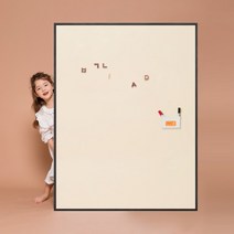 [바보사랑] 릴리 원톤 L 유아 자석 칠판 보드, 상세 설명 참조, 색상:블루 / 프레임:네츄럴