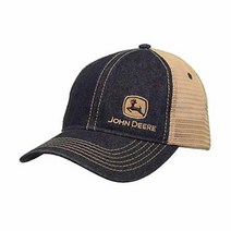존디어 John Deere 6 패널 캡 데님 & 메시 언스트럭트-카키-Os .. 정품보장
