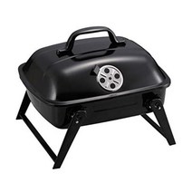 (CAPTAIN STAG) BBQ 스토브 화로대 훈제 오븐 그릴 미니 뚜껑 포함 블랙 UG-61