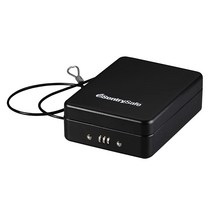 SentrySafe 열쇠 잠금 장치가 있는 휴대용 여행 금고 케이블이 있는 작은 기숙사 금고 0.05 입방 피트 6.6 x 15.9 x 20.3cm(2.6 x 5.9 x 8인, Combo Lock