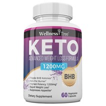 USKORNET 여성 남성을 위한 케토 다이어트 1200mg 케토시스 에너지 활용 집중력 증진 식욕 관리 신진대사 지원 케토 BHB 60캡슐, 케토-1병, 60정